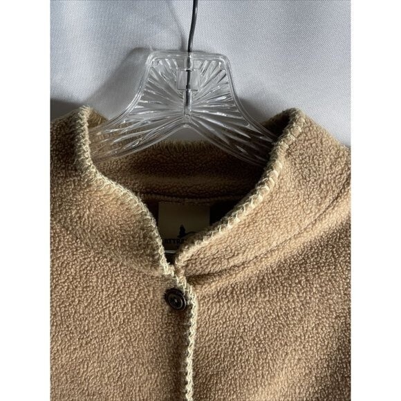 Attraction Size XL Grannycore Fleece Cardigan Jacket Embroidered Flowers - Picture 4 of 12